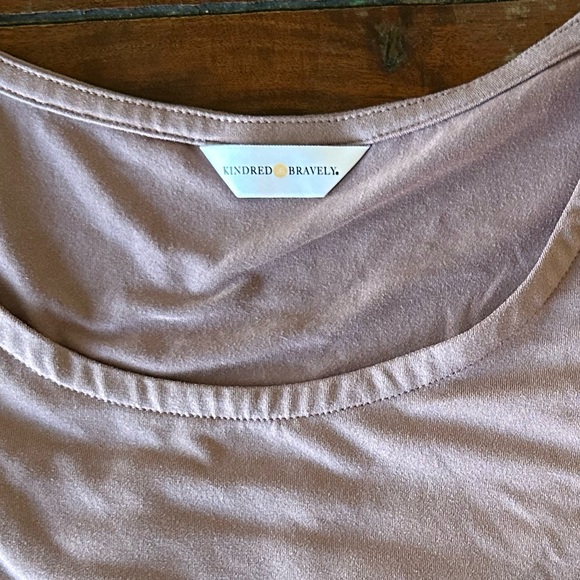 Kindred Bravely Mauve Nursing Tank Top Large Sleeveless Maternity Layering - Picture 3 of 7